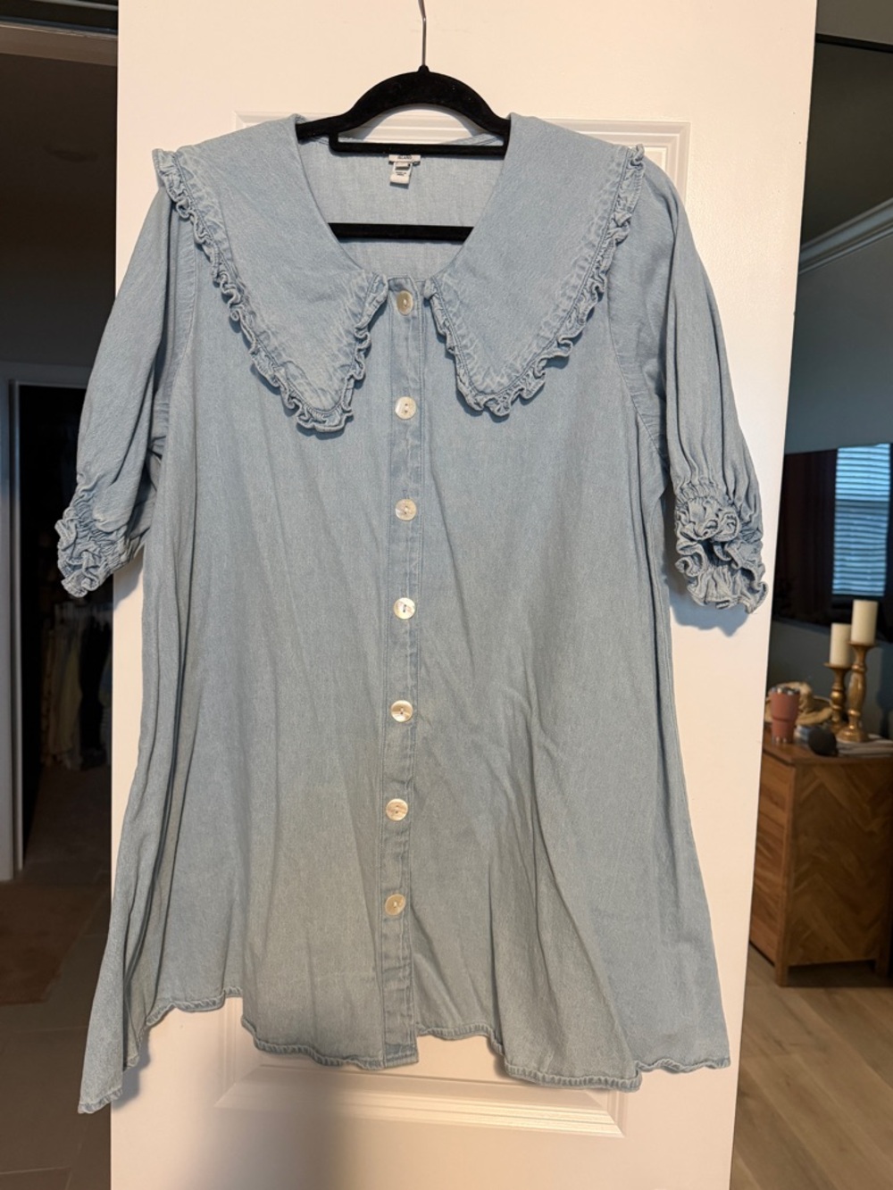 River Island Collared Denim Dress